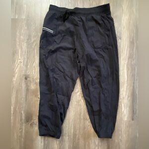 Black Cropped Joggers